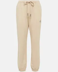 Moncler Pantaloni sportivi in cotone Beige