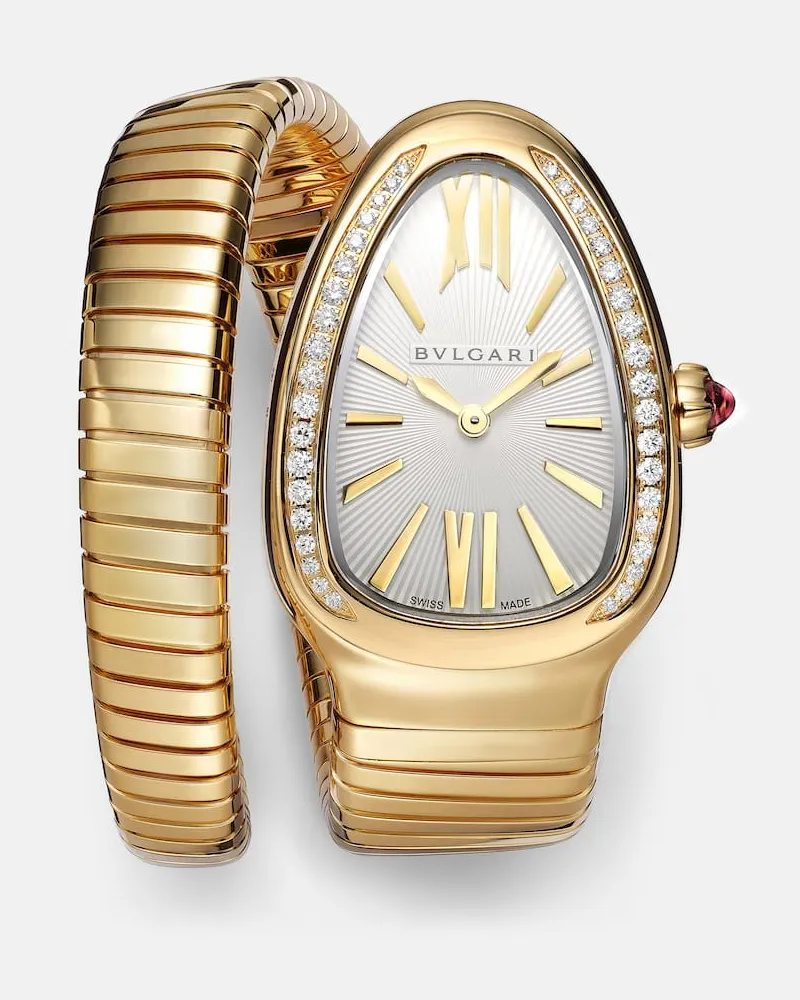 Bulgari Orologio Serpenti Tubogas in oro 18kt con diamanti Oro