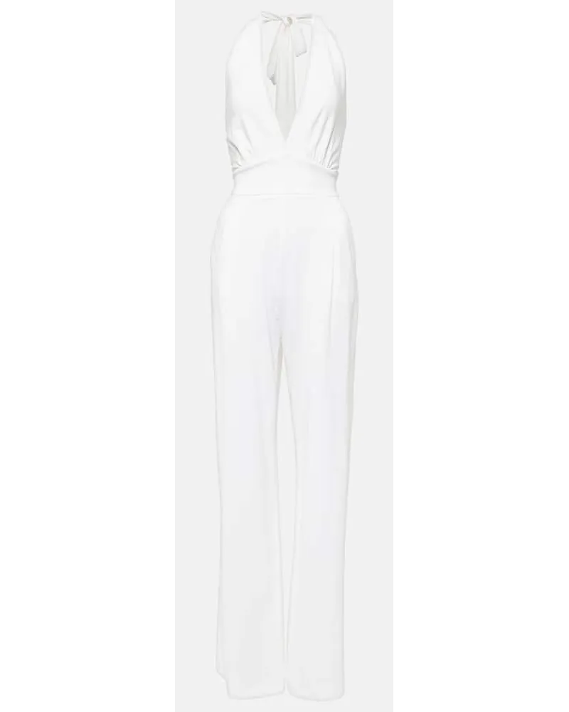 Max Mara Jumpsuit Nice in jersey Bianco