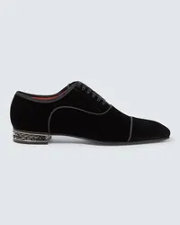 Christian Louboutin Scarpe Oxford Greggyrocks in velluto Nero