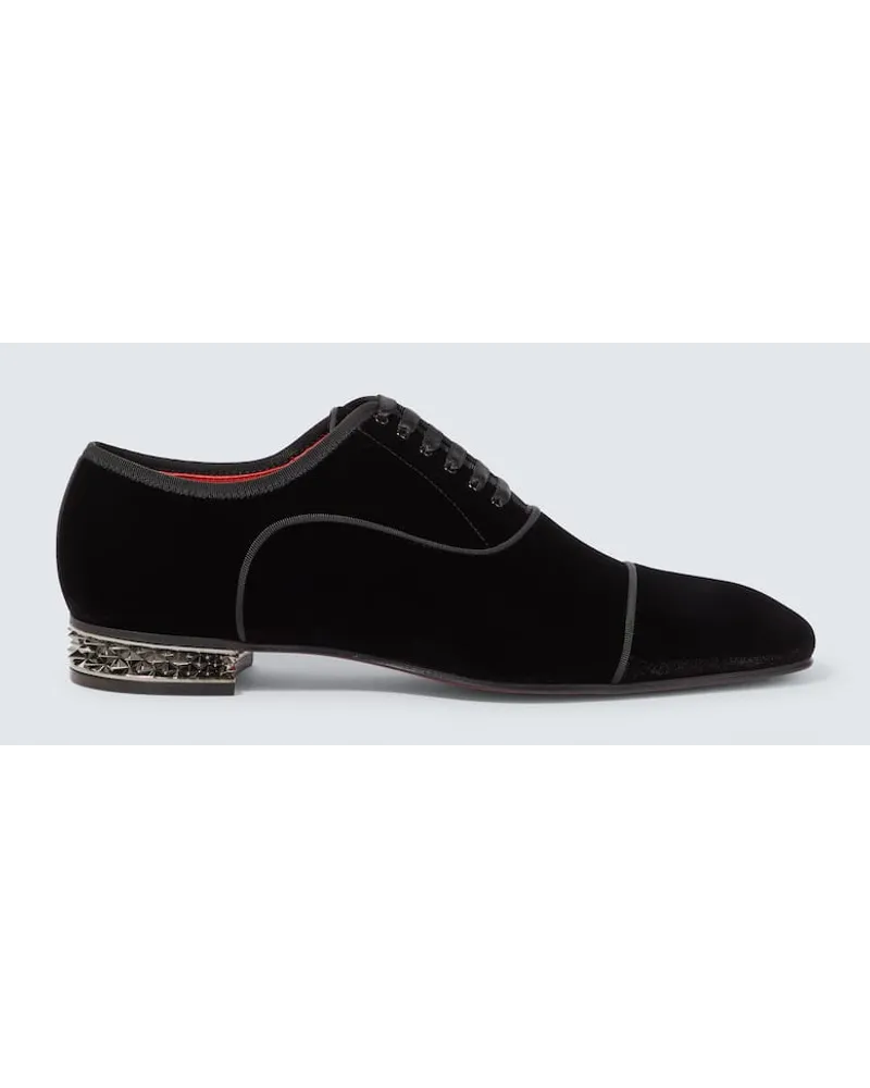 Christian Louboutin Scarpe Oxford Greggyrocks in velluto Nero