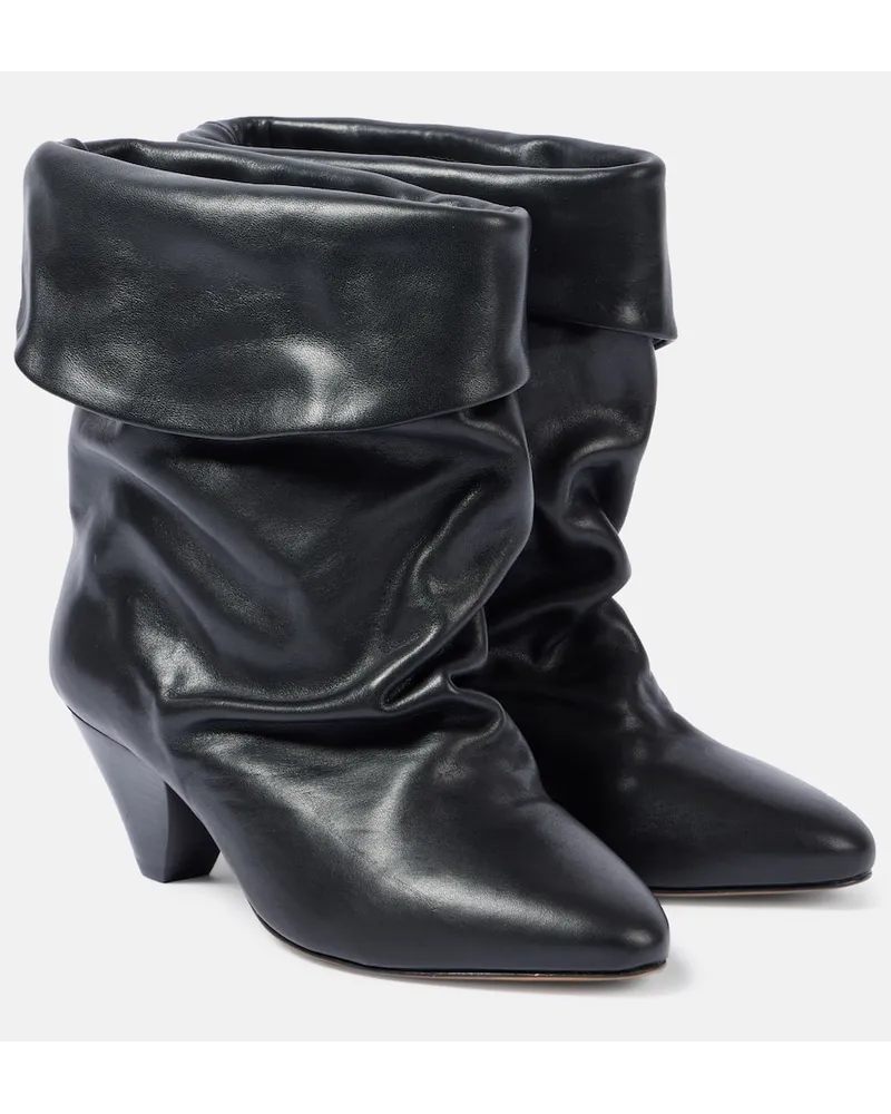 Isabel Marant Stivaletti Ryska in pelle Nero