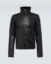 Rick Owens Giacca Bauhaus in shearling Nero