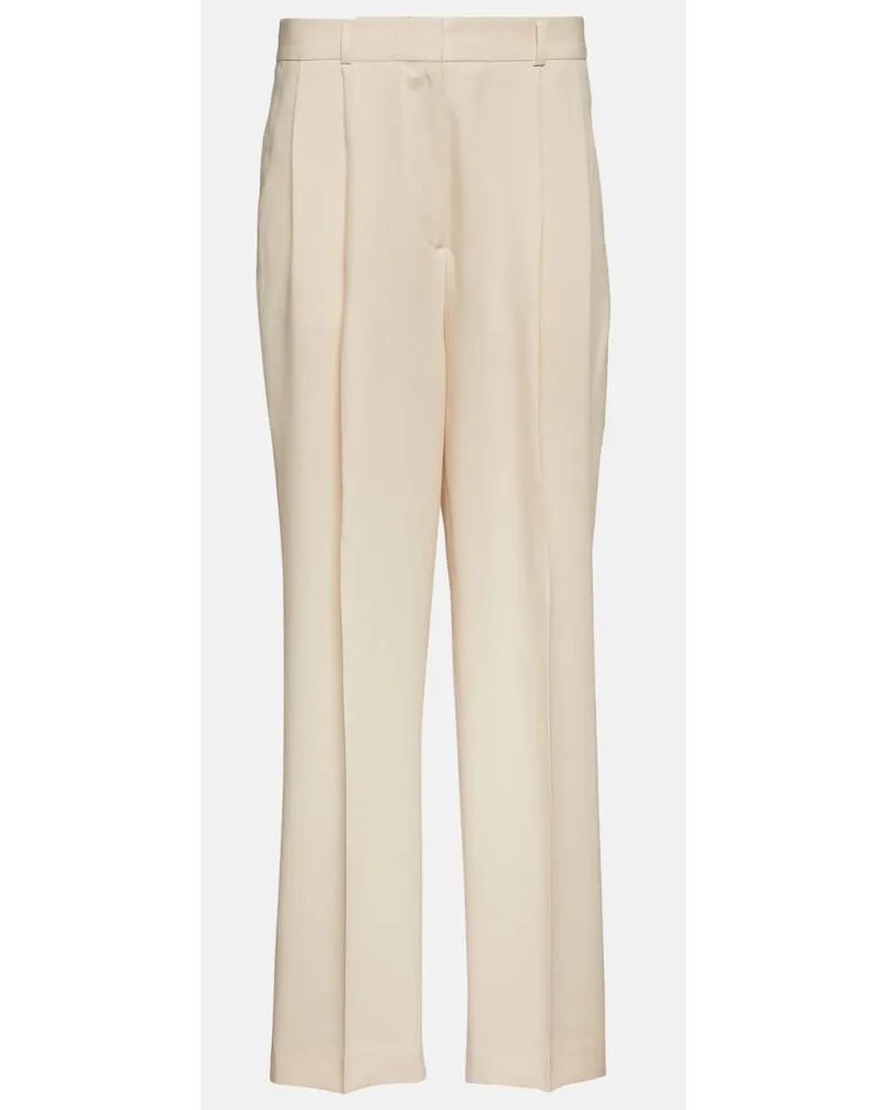 Totême Pantaloni regular a pieghe Beige