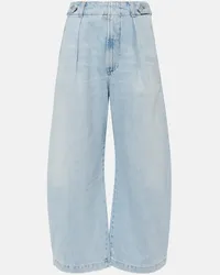 Citizens of humanity Pantaloni a gamba larga Payton in twill Blu