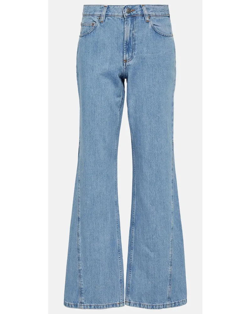 A.P.C. Jeans regular Elle a vita alta Blu