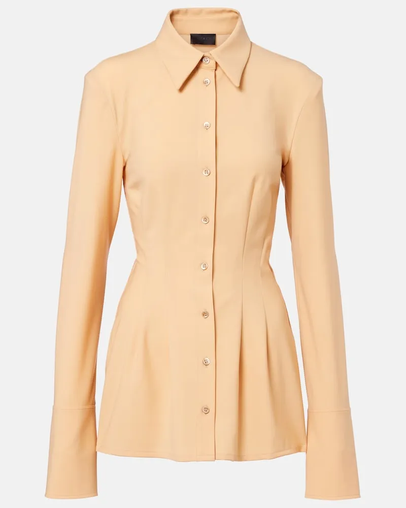Thierry Mugler Camicia plissÃ Beige