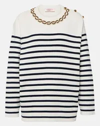 Valentino Garavani Pullover in cotone Blu