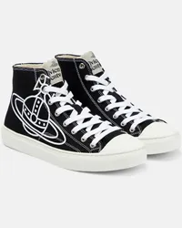 Vivienne Westwood Sneakers Plimsoll in canvas Nero