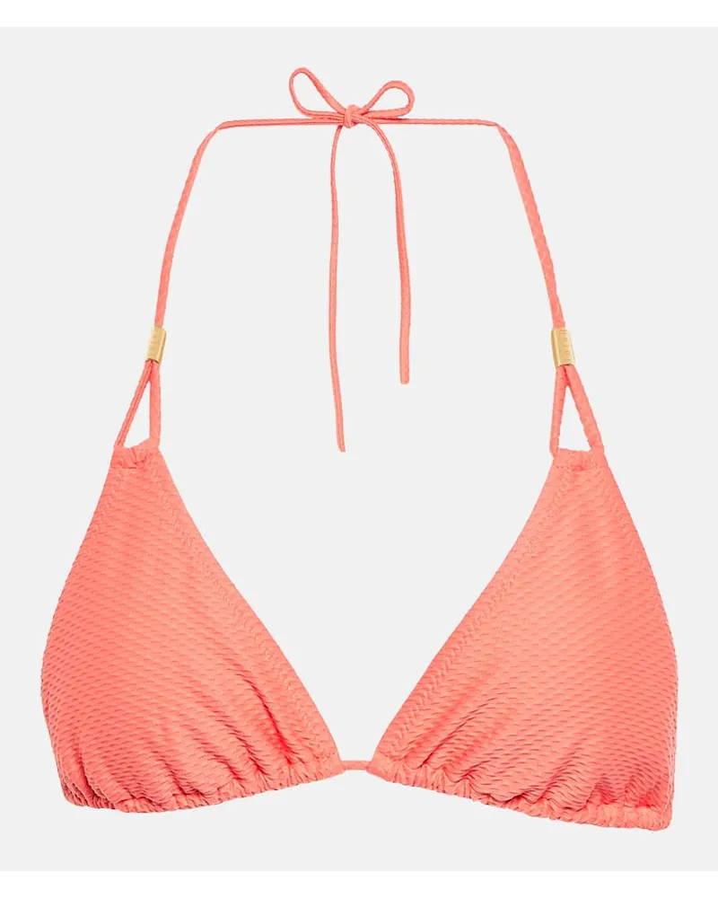 Heidi Klein Top bikini a triangolo Portofino Blu