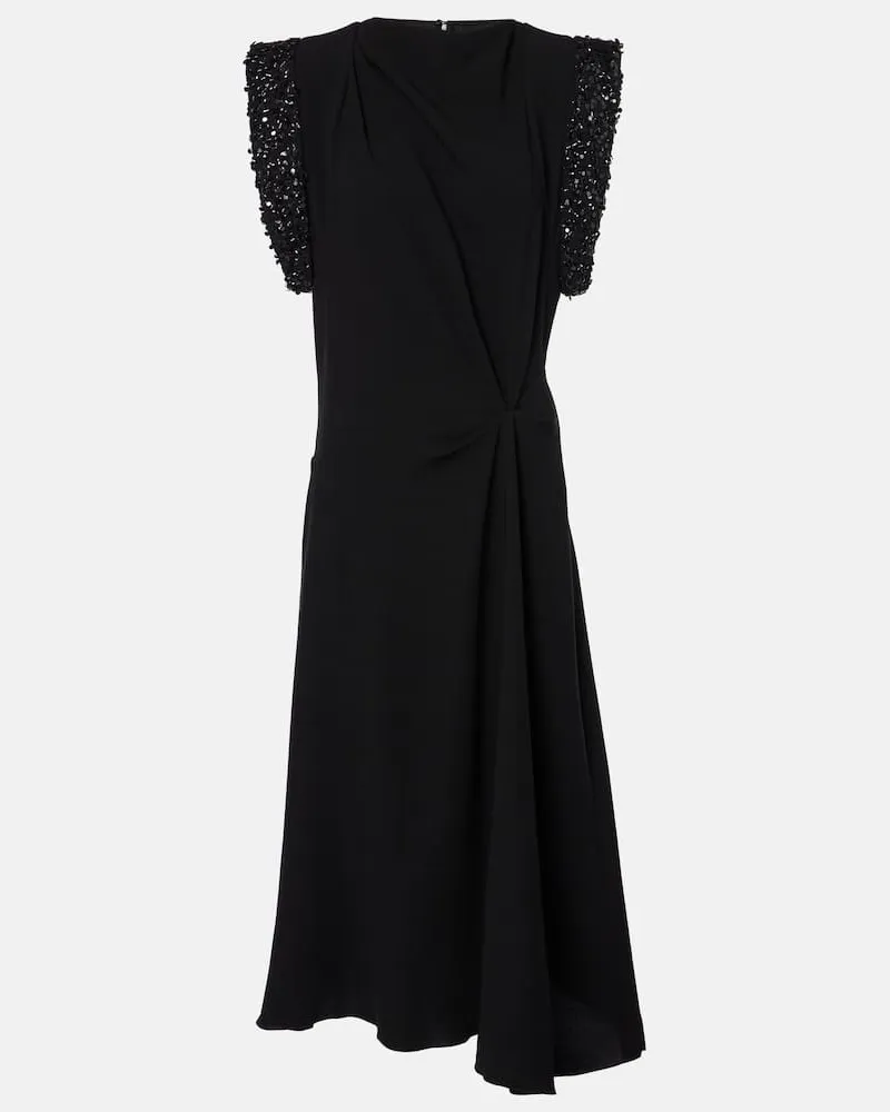 Isabel Marant Abito midi Leronia con paillettes Nero