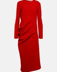 The Row Abito midi Lucienne in misto lana Rosso