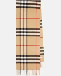 Burberry Sciarpa Burberry Check in cashmere Beige