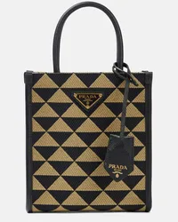 Prada Borsa Mini in jacquard Multicolore