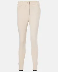 Loro Piana Pantaloni slim Doris in twill Bianco