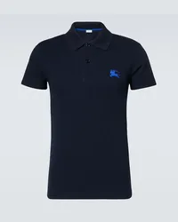 Burberry Polo EKD in cotone Blu