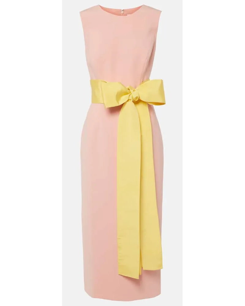 Carolina Herrera New York Abito midi in crÃªpe Rosa