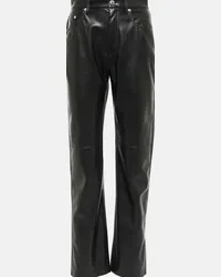 Nanushka Pantaloni regular Vinni in similpelle Nero