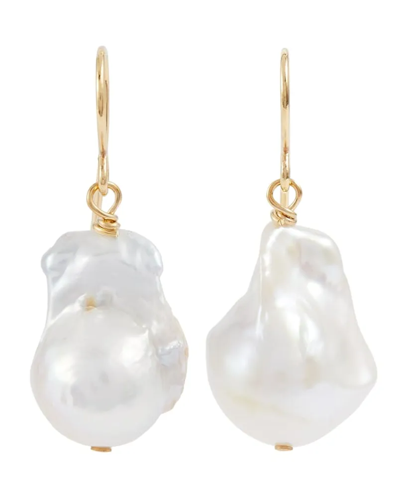 Jil Sander Orecchini con perle Oro