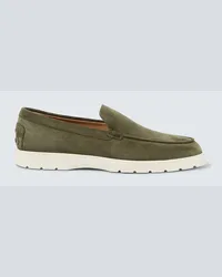 TOD'S Mocassini in suede Verde