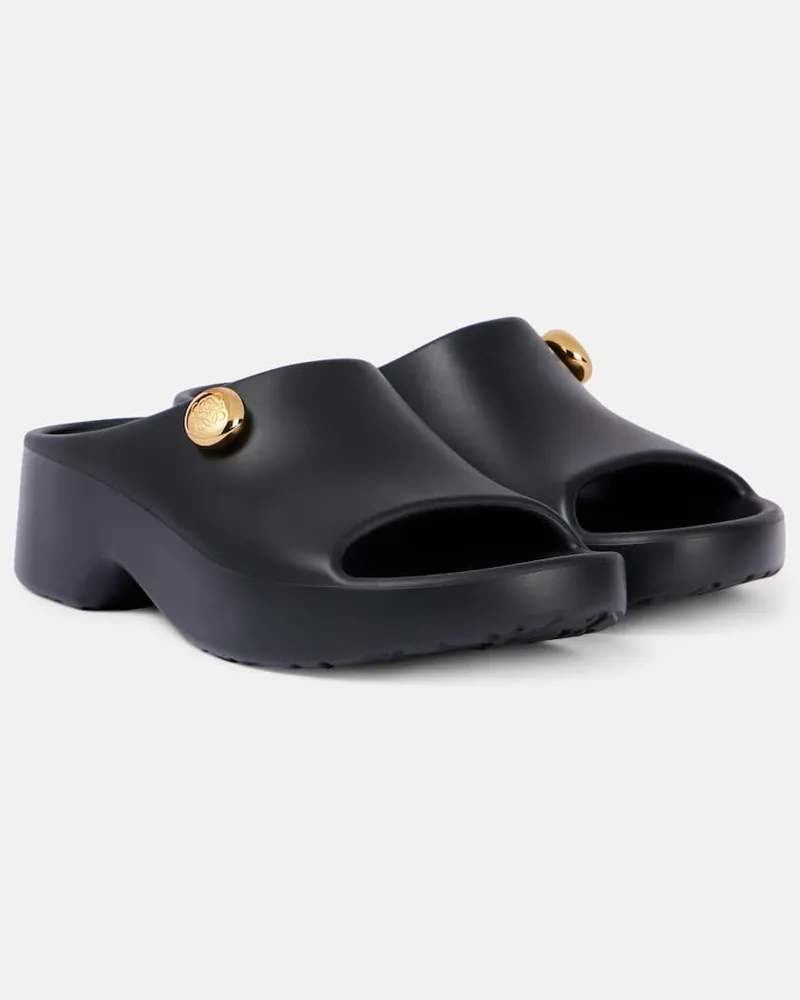 Loewe Sandali con plateau Anagram Nero