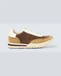 Visvim Sneakers Hospoa Runner in suede Marrone