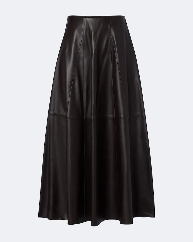 Arma Gonna midi Eleni in suede Marrone