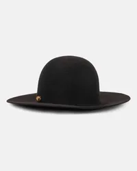 Loro Piana Cappello Evelyn in feltro di cashmere Nero