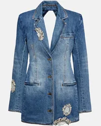 Area Blazer di jeans con cut-out Blu