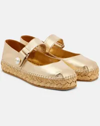 Jimmy Choo Espadrillas Fayence in pelle Oro