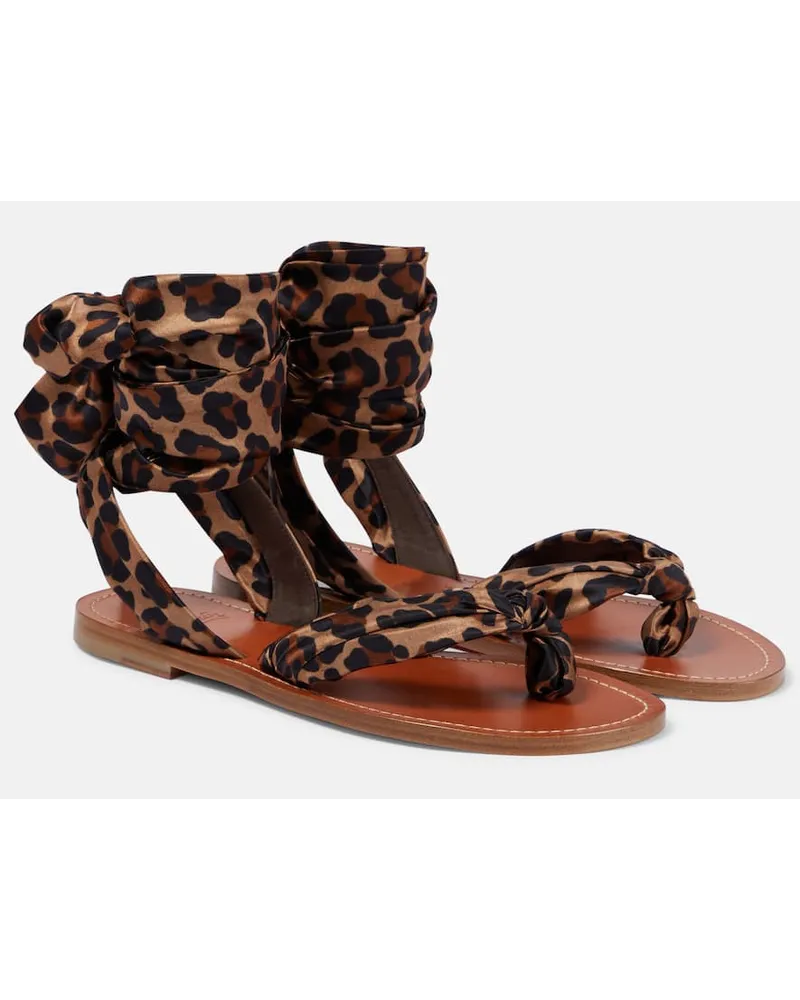 Christian Louboutin Sandali Niloo du DÃ©sert in raso Multicolore