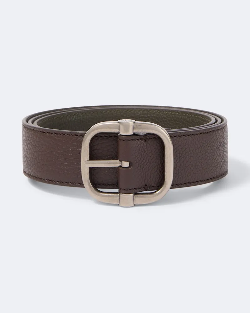 Loewe Cintura Loop in pelle reversibile Marrone