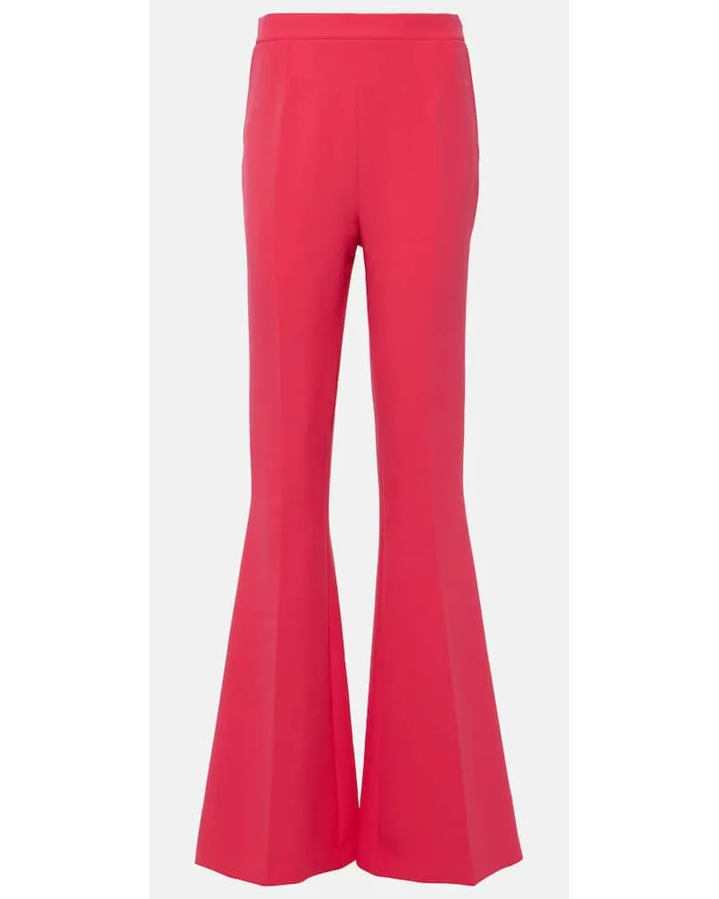Safiyaa Pantaloni flared Halluana a vita alta Rosa