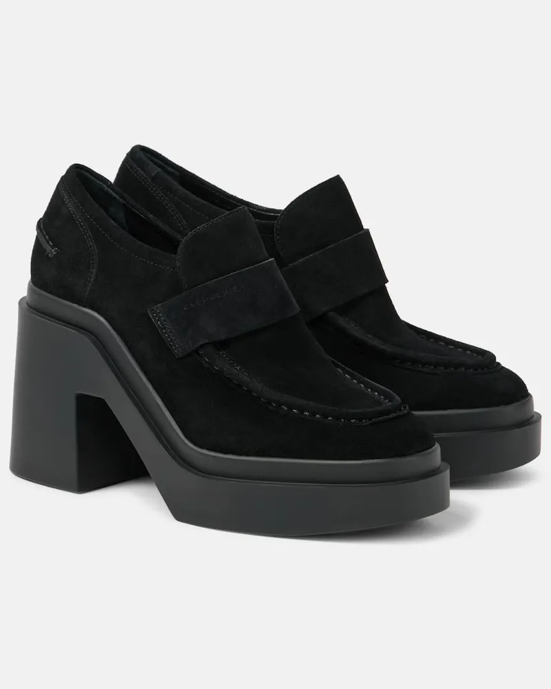 Robert Clergerie Pumps mocassino Netta in suede Nero
