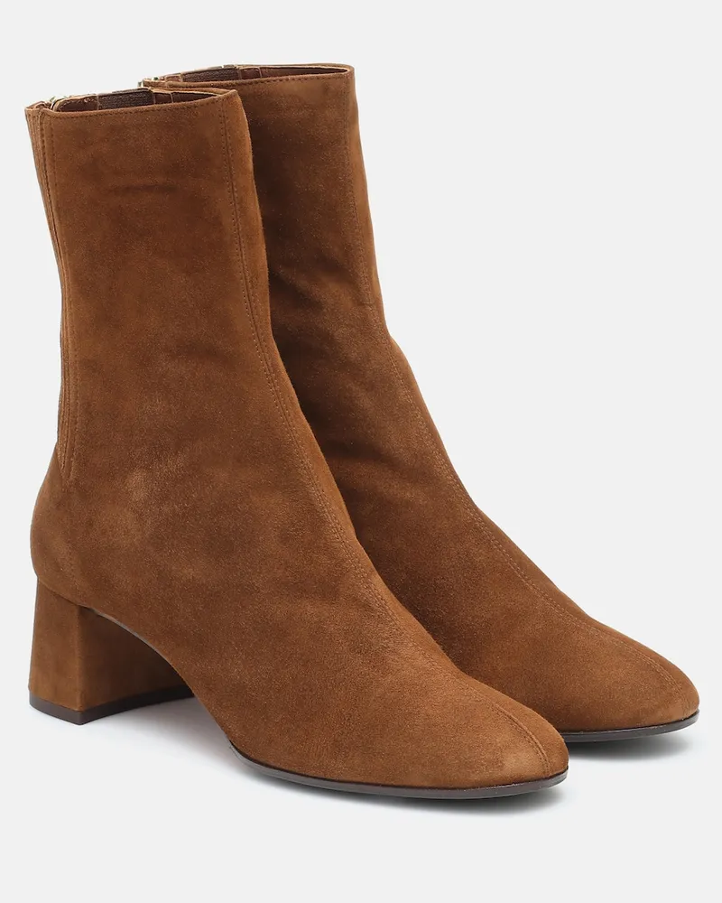 Aquazzura Stivaletti Saint HonorÃ© 50 in suede Marrone