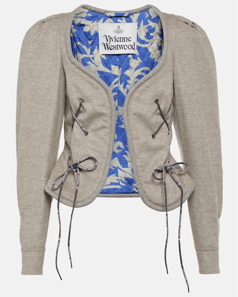 Vivienne Westwood Giacca Gexi Spencer in misto lana Beige