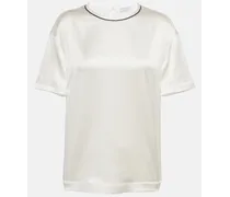 T-Shirt in raso di misto seta