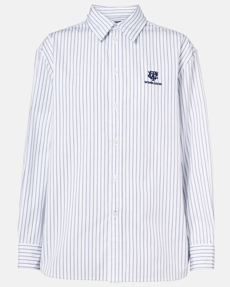 Ralph Lauren x Wimbledon – Camicia in cotone a righe Bianco