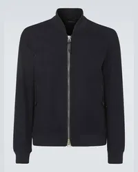 Tom Ford Bomber in lana Blu