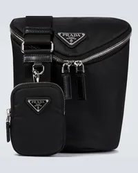 Prada Borsa a tracolla in Re-Nylon Nero