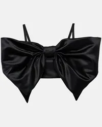 Nina Ricci Top bralette Duchess in raso Nero