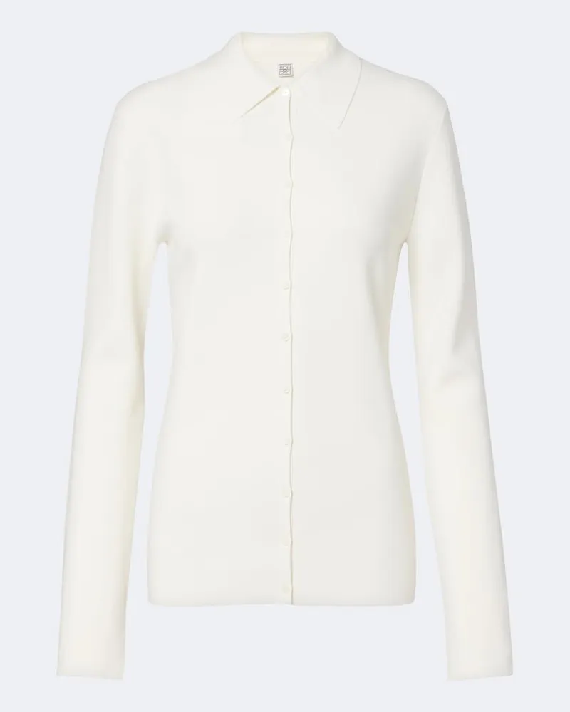Totême Cardigan in maglia Bianco