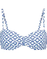 Heidi Klein Top bikini Mykonos con stampa Blu