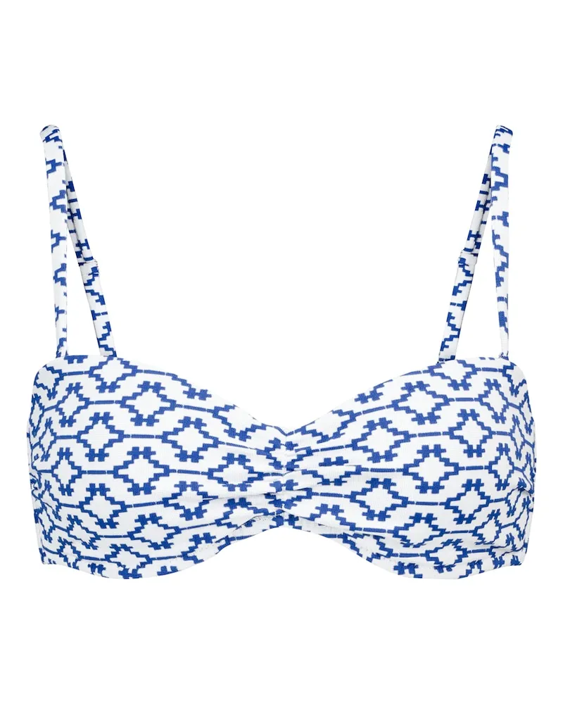 Heidi Klein Top bikini Mykonos con stampa Blu