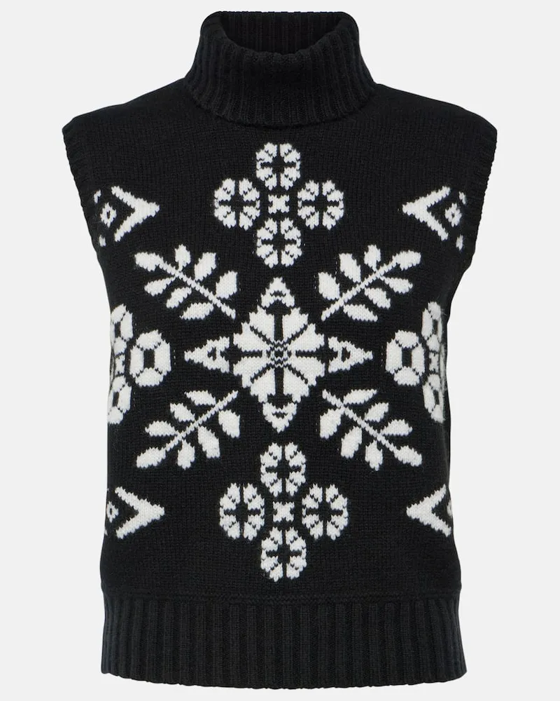 Max Mara Gilet Vivy in lana e cashmere Multicolore
