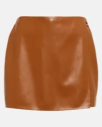 Nanushka Skort Svena in similpelle Marrone