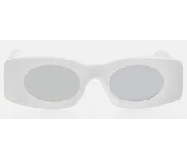 Loewe Paula's Ibiza - Occhiali da sole rettangolari Bianco