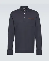 Ermenegildo Zegna Polo in cotone Blu