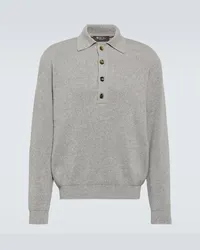 Loro Piana Pullover Leth in cashmere Grigio