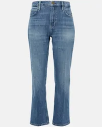 Frame Denim Jeans bootcut cropped 70’s Blu